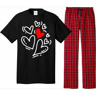 Cute Valentines Day Hearts Pajama Set