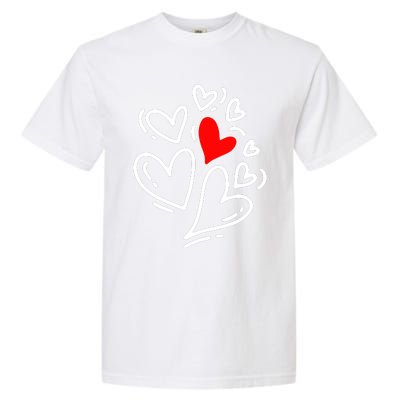 Cute Valentines Day Hearts Garment-Dyed Heavyweight T-Shirt