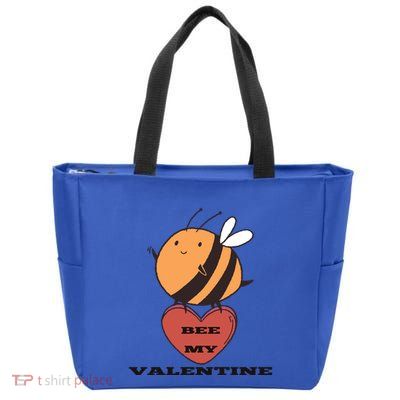 Cute Valentine's Day Bee Bee My Lovers Designed Cute Gift Zip Tote Bag