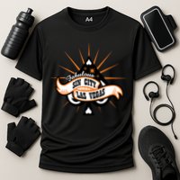 Cool Vector Design Las Vegas Sin City Cooling Performance Crew T-Shirt