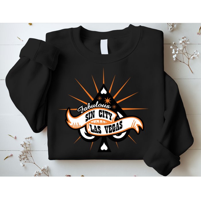 Cool Vector Design Las Vegas Sin City Sweatshirt