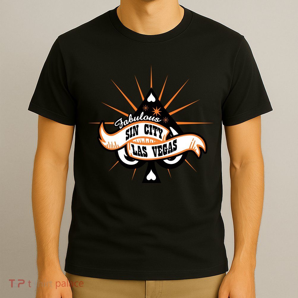 Cool Vector Design Las Vegas Sin City T-Shirt