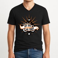 Cool Vector Design Las Vegas Sin City V-Neck T-Shirt