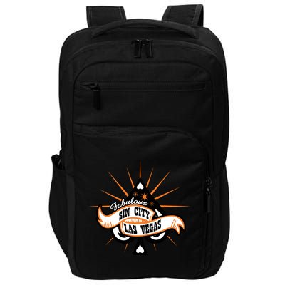 Cool Vector Design Las Vegas Sin City Impact Tech Backpack