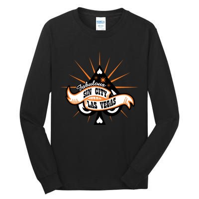 Cool Vector Design Las Vegas Sin City Tall Long Sleeve T-Shirt