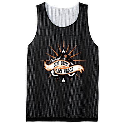 Cool Vector Design Las Vegas Sin City Mesh Reversible Basketball Jersey Tank