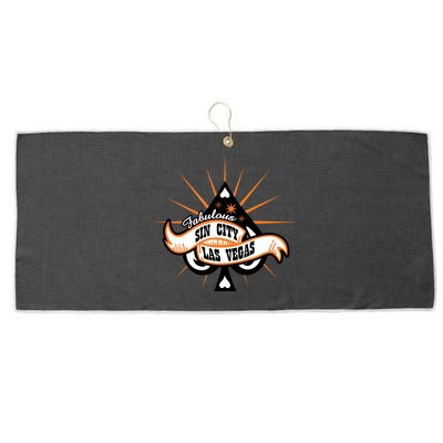 Cool Vector Design Las Vegas Sin City Large Microfiber Waffle Golf Towel