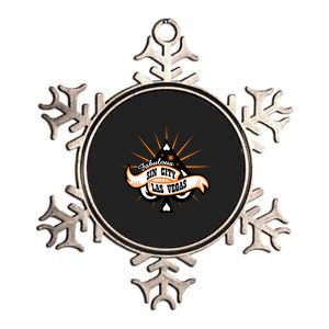 Cool Vector Design Las Vegas Sin City Metallic Star Ornament