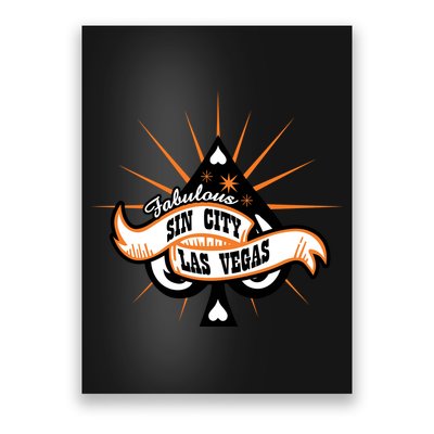 Cool Vector Design Las Vegas Sin City Poster