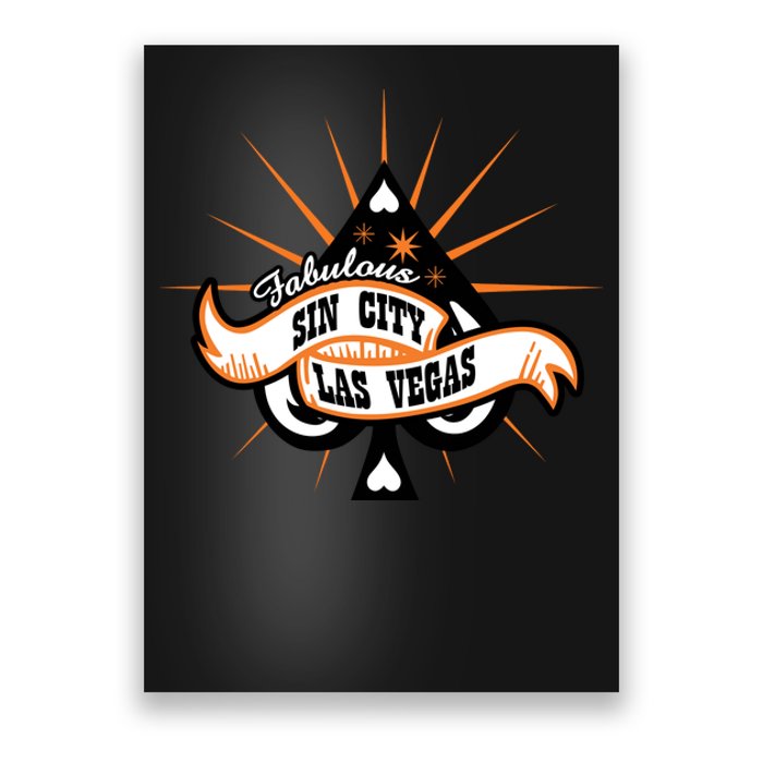 Cool Vector Design Las Vegas Sin City Poster