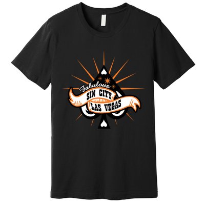 Cool Vector Design Las Vegas Sin City Premium T-Shirt
