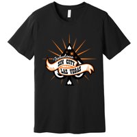 Cool Vector Design Las Vegas Sin City Premium T-Shirt