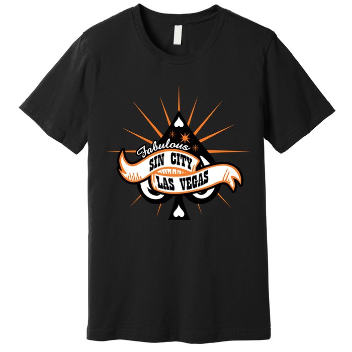 Cool Vector Design Las Vegas Sin City Premium T-Shirt