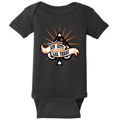 Cool Vector Design Las Vegas Sin City Baby Bodysuit