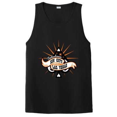 Cool Vector Design Las Vegas Sin City PosiCharge Competitor Tank
