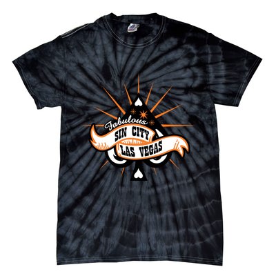 Cool Vector Design Las Vegas Sin City Tie-Dye T-Shirt