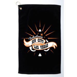 Cool Vector Design Las Vegas Sin City Platinum Collection Golf Towel