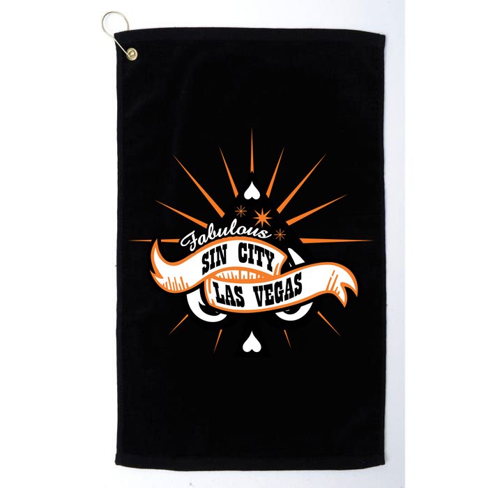 Cool Vector Design Las Vegas Sin City Golf Towel