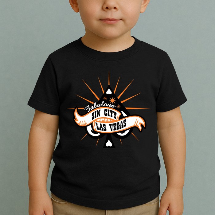 Cool Vector Design Las Vegas Sin City Toddler T-Shirt