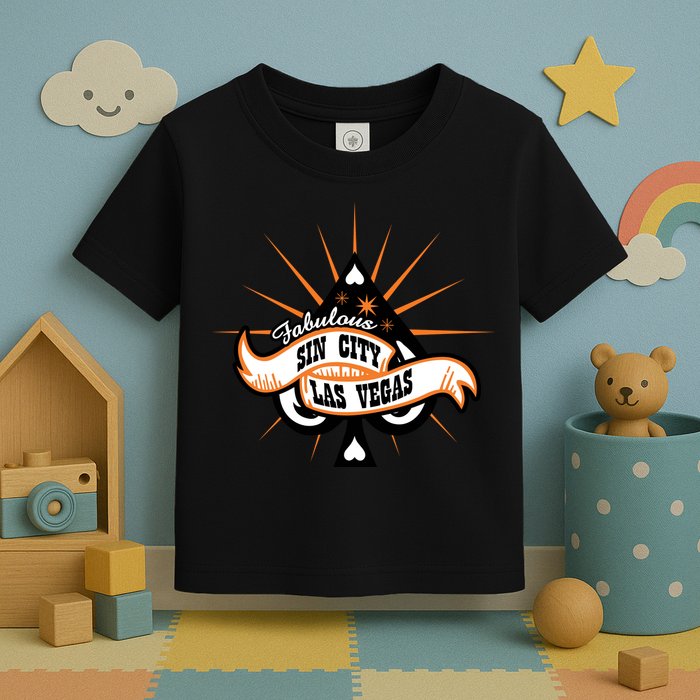 Cool Vector Design Las Vegas Sin City Toddler T-Shirt