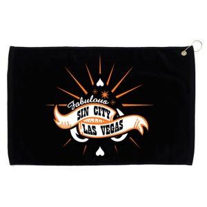 Cool Vector Design Las Vegas Sin City Grommeted Golf Towel