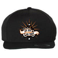 Cool Vector Design Las Vegas Sin City Wool Snapback Cap