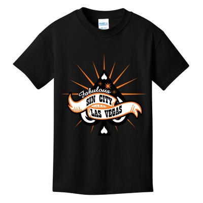 Cool Vector Design Las Vegas Sin City Kids T-Shirt
