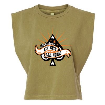 Cool Vector Design Las Vegas Sin City Garment-Dyed Women's Muscle Tee