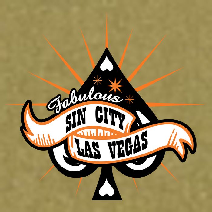 Cool Vector Design Las Vegas Sin City Garment-Dyed Women's Muscle Tee