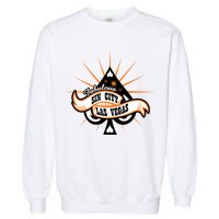 Cool Vector Design Las Vegas Sin City Garment-Dyed Sweatshirt