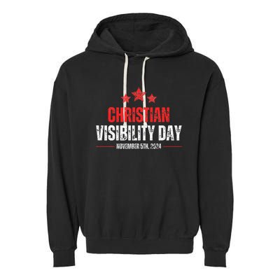 Christians Visibility Day November 5th 2024 Garment-Dyed Fleece Hoodie