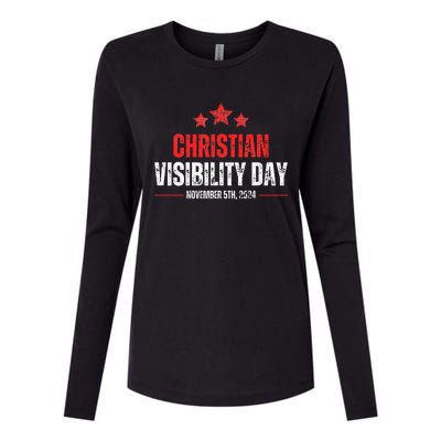 Christians Visibility Day November 5th 2024 Womens Cotton Relaxed Long Sleeve T-Shirt