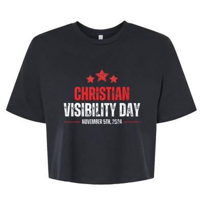 Christians Visibility Day November 5th 2024 Bella+Canvas Jersey Crop Tee