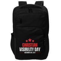 Christians Visibility Day November 5th 2024 Impact Tech Backpack