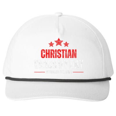 Christians Visibility Day November 5th 2024 Snapback Five-Panel Rope Hat