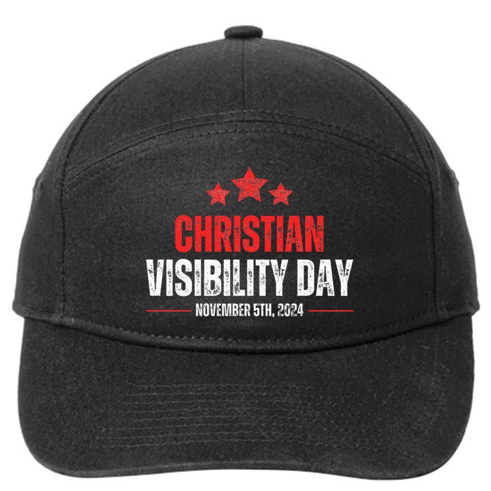 Christians Visibility Day November 5th 2024 7-Panel Snapback Hat