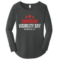 Christians Visibility Day November 5th 2024 Women's Perfect Tri Tunic Long Sleeve Shirt