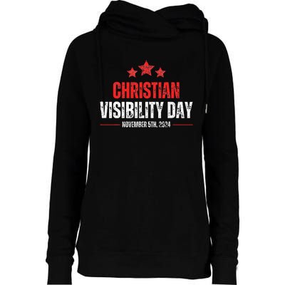 Christians Visibility Day November 5th 2024 Womens Funnel Neck Pullover Hood