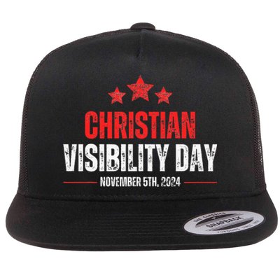 Christians Visibility Day November 5th 2024 Flat Bill Trucker Hat