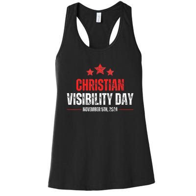 Christians Visibility Day November 5th 2024 Women's Racerback Tank