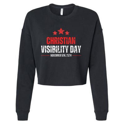 Christians Visibility Day November 5th 2024 Cropped Pullover Crew