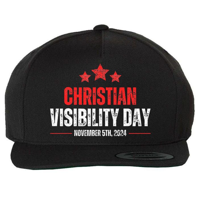 Christians Visibility Day November 5th 2024 Wool Snapback Cap