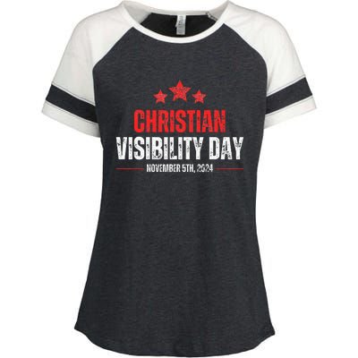 Christians Visibility Day November 5th 2024 Enza Ladies Jersey Colorblock Tee