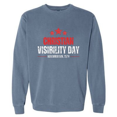 Christians Visibility Day November 5th 2024 Garment-Dyed Sweatshirt