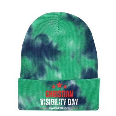 Christians Visibility Day November 5th 2024 Tie Dye 12in Knit Beanie