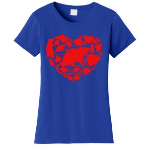 Cute Valentines Day Couple Heart Rat Animals Lover Gift Women's T-Shirt