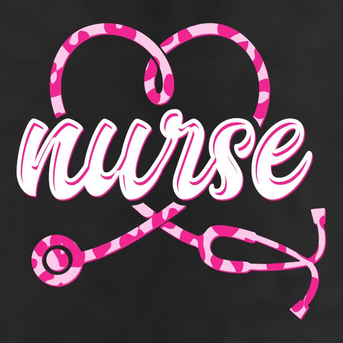 Cute Valentines Day Nurse Heart Stethoscope 7 Panel Mesh Trucker Snapback Hat