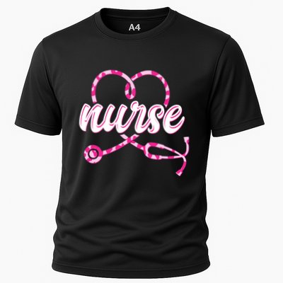 Cute Valentines Day Nurse Heart Stethoscope Performance Shirt