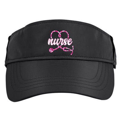 Cute Valentines Day Nurse Heart Stethoscope Adult Drive Performance Visor