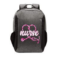 Cute Valentines Day Nurse Heart Stethoscope Vector Backpack